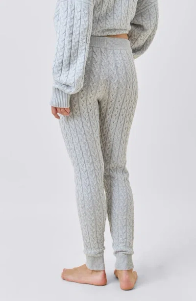 Papinelle Cosy Cable Cotton Cashmere Legging In Green