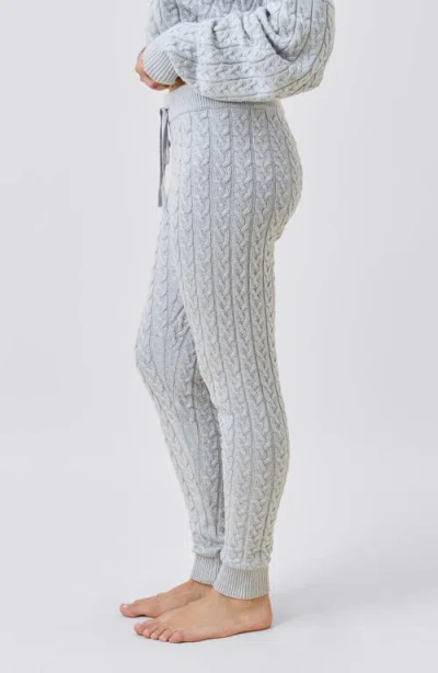 Papinelle Cosy Cable Cotton Cashmere Legging In Green