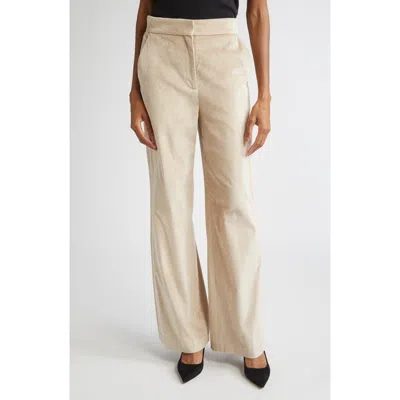 Veronica Beard Grigore Cotton Blend Corduroy Pants In Neutral