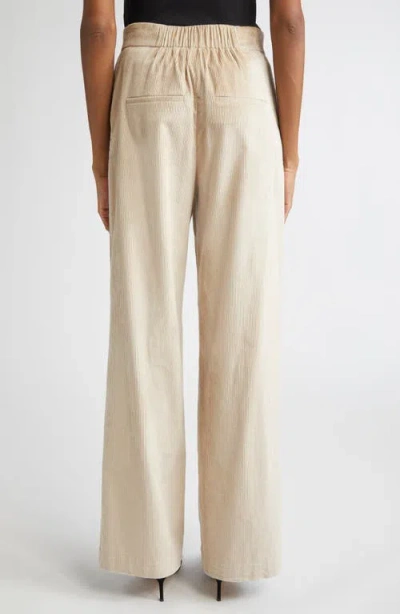 Veronica Beard Grigore Cotton Blend Corduroy Pants In Neutral