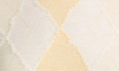 Vince Argyle Sweater In Neutral