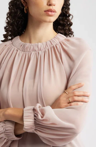 Nordstrom Flowy Chiffon Top In Pink