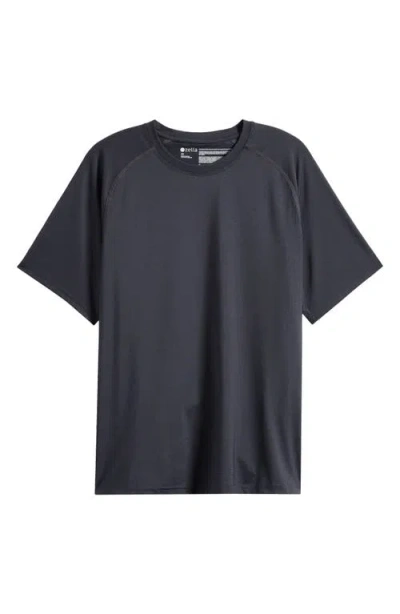 Zella Perforated Training T-shirt In Black