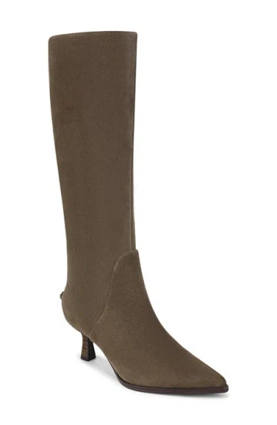 Circus Ny By Sam Edelman Women's Yulia Wide-calf Kitten-heel Dress Boots In Brown