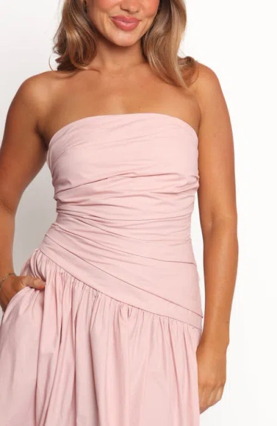 Petal And Pup Petal & Pup Blanche Strapless Maxi Dress In Pink