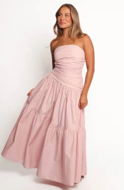 Petal And Pup Petal & Pup Blanche Strapless Maxi Dress In Pink
