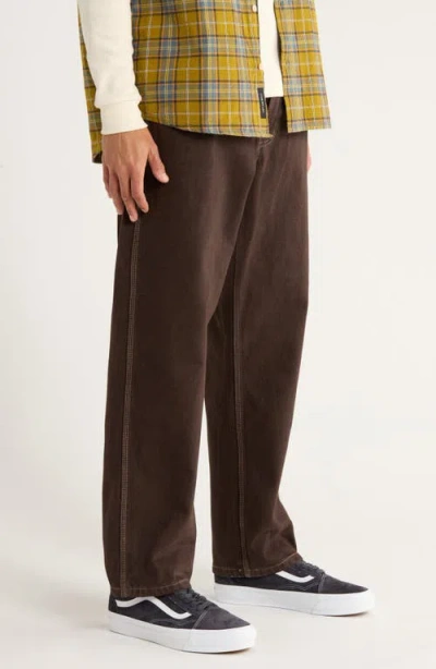 Vans Skate Check-5 Loose Denim Pants In Brown