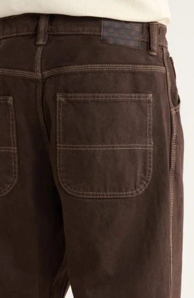 Vans Skate Check-5 Loose Denim Pants In Brown