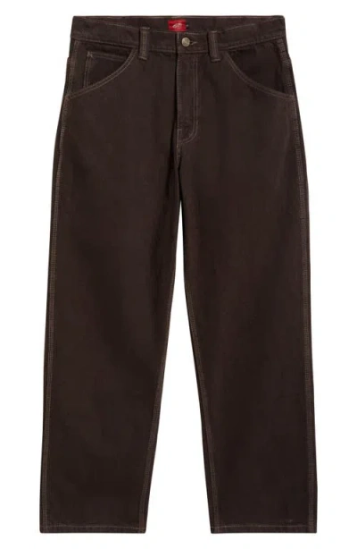 Vans Skate Check-5 Loose Denim Pants In Brown