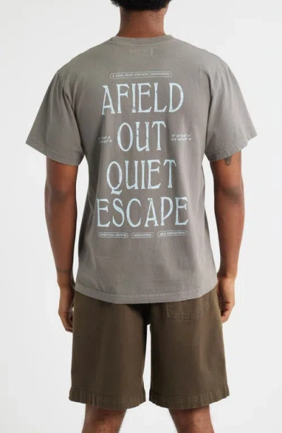 Afield Out Escape Graphic T-shirt In Gray