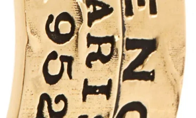 Givenchy Logo-engraved Hoop Earrings In Gold