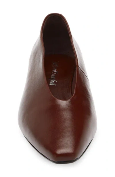 Jeffrey Campbell Hinted Pointed Toe Flat In Brown