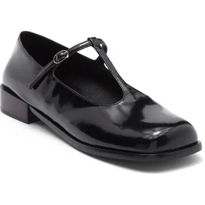 Jeffrey Campbell Truscott T-strap Flat In Black