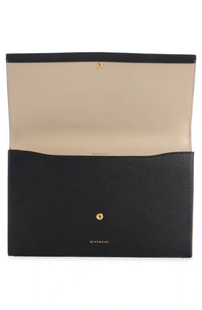 Givenchy Day Leather Flap Pouch In Black
