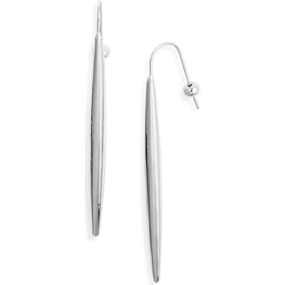 Nordstrom Pointed Bar Drop Earrings In Metallic