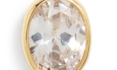 Nordstrom Bezel Cubic Zirconia Linear Drop Earrings In Gold