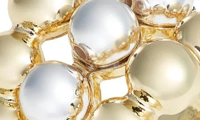 Nordstrom Triple Row Orb Cocktail Ring In Gold