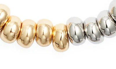 Nordstrom Two-tone Beaded Necklace In Gold