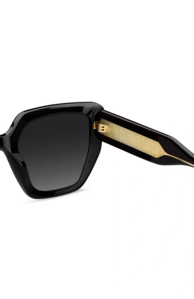 Marc Jacobs 52mm Gradient Square Sunglasses In Black
