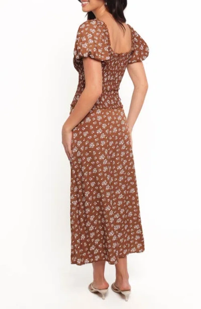 Petal And Pup Petal & Pup Zola Smocked Shirt & Maxi Skirt Set In Multi