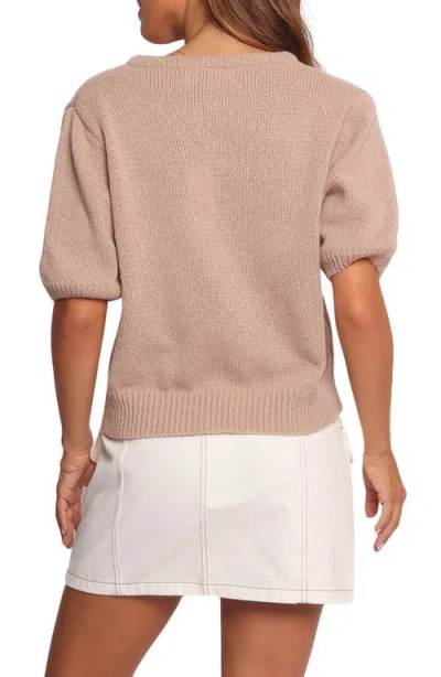 Petal And Pup Petal & Pup Koskie Tie Front Knit Top In Brown