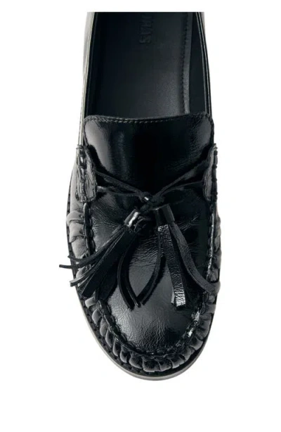 Alohas Marietta Onix Leather Loafer In Black, Women's At Urban Outfitters In Black