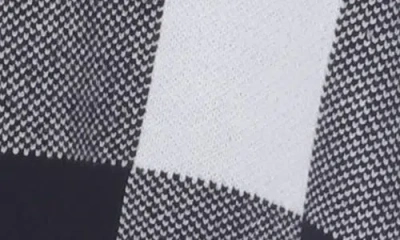 Rain And Rose Check Fringe Trim Poncho In Burgundy