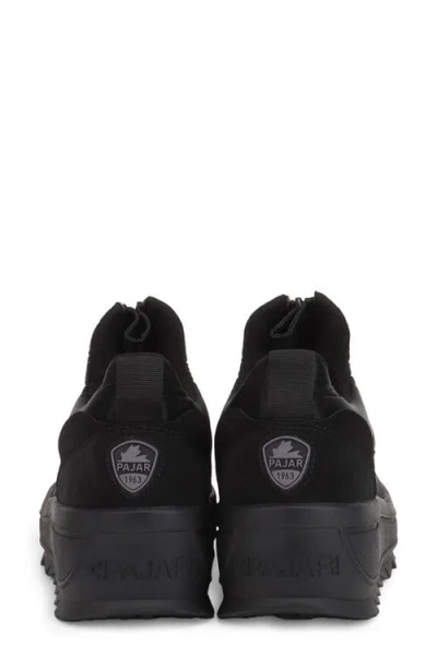 Pajar Gala Front Zip Waterproof Platform Ankle Bootie In Black