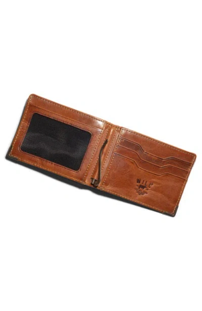Will Leather Goods The Industrial Leather Bifold Wallet In Brown