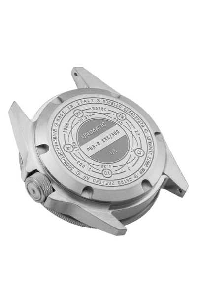 Unimatic Prodiver Modello Uno U1-pd3-b Automatic Nato Strap Watch, 41.5mm In Black