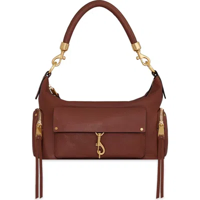 Rebecca Minkoff Mab Leather Shoulder Bag In Brown