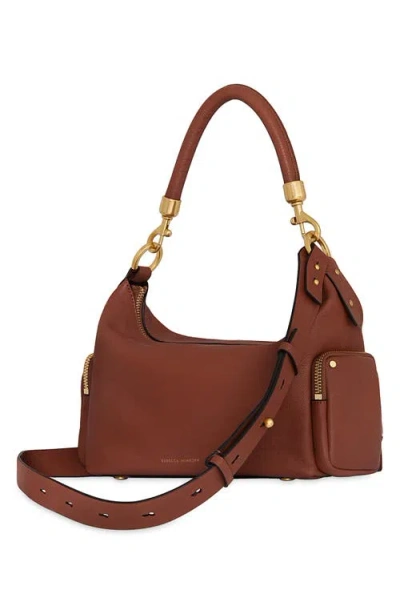 Rebecca Minkoff Mab Leather Shoulder Bag In Brown