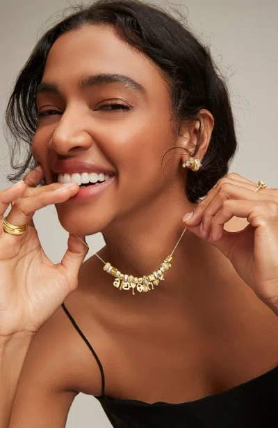 Adina Reyter 9k Yellow Gold Diamond Groovy Rays Mini Charm Pendant In Gold