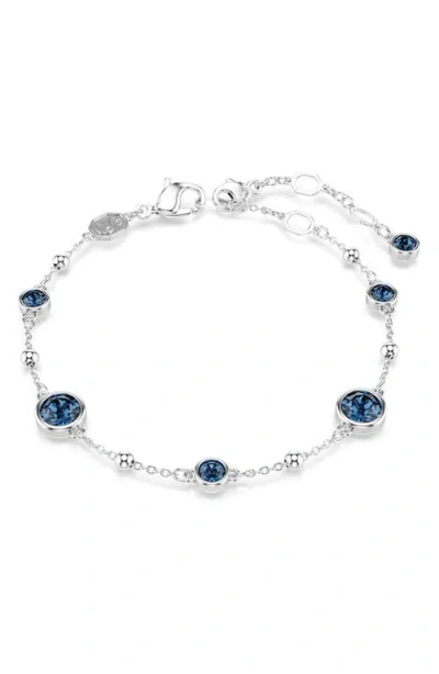 Swarovski Swaroski Imber Rhodium Plated Bracelet In Metallic