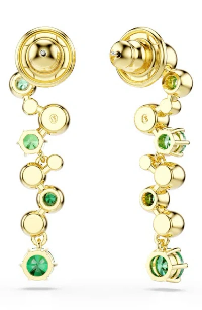 Swarovski Constella Mixed Cuts Drop Earrings In Gold
