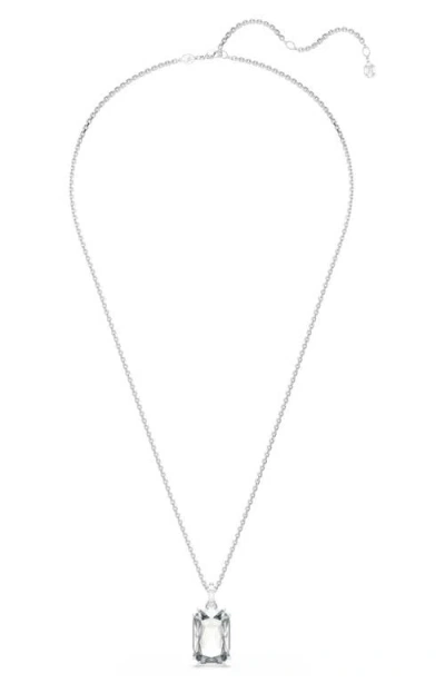 Swarovski Millenia Rhodium Plated Pendant Necklace In Metallic