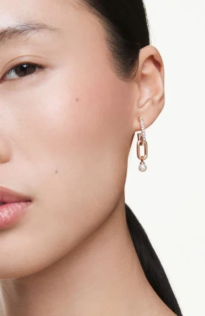 Swarovski Constella Drop Earrings In Gold