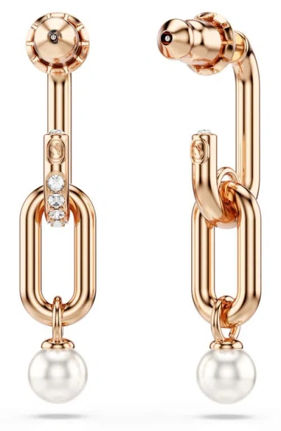 Swarovski Constella Drop Earrings In Gold