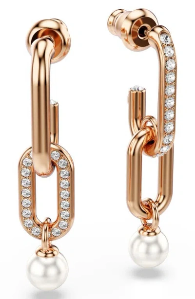 Swarovski Constella Drop Earrings In Gold