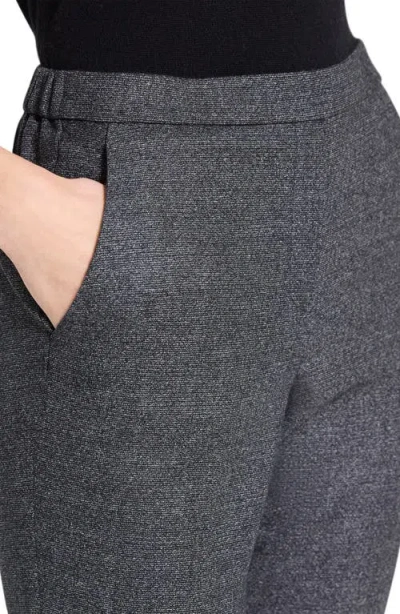 Theory Treeca Pull-on Virgin Wool Ankle Pants In Black