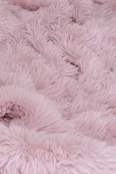 Sea To Me Blankets Palm Springs Plush Faux Fur Throw Blanket In Pink