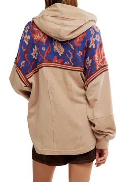Free People Bowery Sweatshirt Hoodie In Brown
