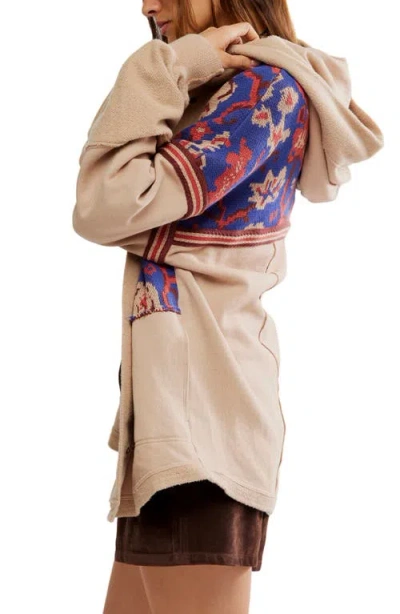 Free People Bowery Sweatshirt Hoodie In Brown