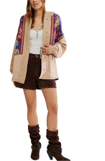 Free People Bowery Sweatshirt Hoodie In Brown