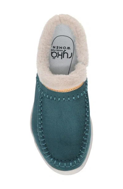 Ryka Rykä Arrow Faux Fur Trim Mule In Multi