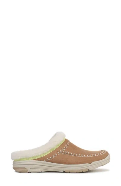 Ryka Rykä Arrow Faux Fur Trim Mule In Brown