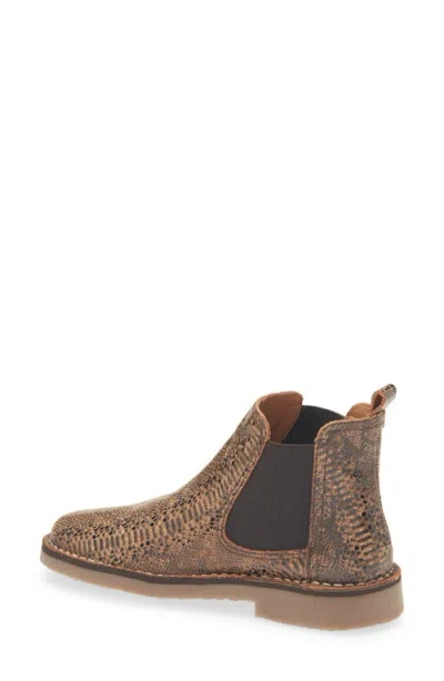 Toni Pons Isa Snakeskin Embossed Chelsea Boot In Brown