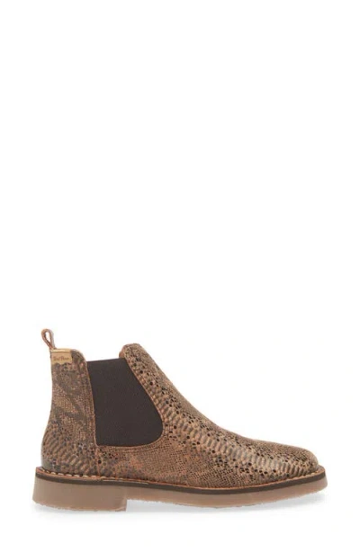 Toni Pons Isa Snakeskin Embossed Chelsea Boot In Brown