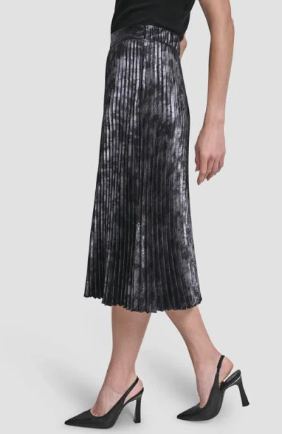 Dkny Women's Pleat Detail Midi Skirt In Black