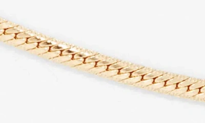 Soko Safu Herringbone Chain Anklet In Gold